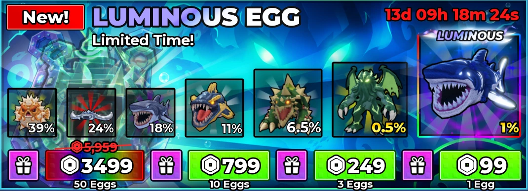 Luminous Egg x 1